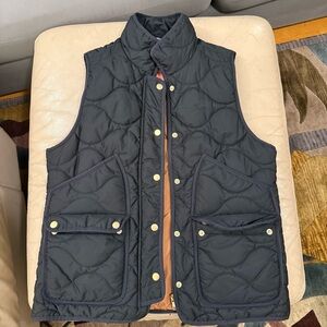J Crew Quilted Puffer Vest Size M